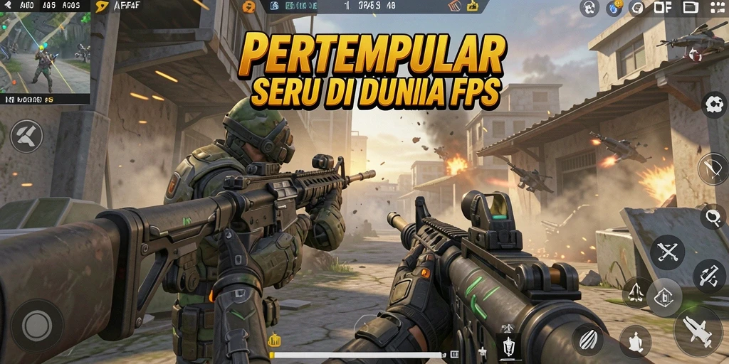 Tampilan gameplay AFAF yang mendebarkan dengan aksi tembak-menembak intens.