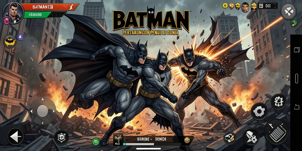 Screenshot menampilkan pertarungan seru di <strong>BATMAN138</strong>.