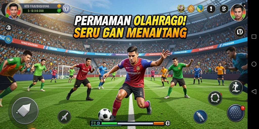 Tampilan seru dan menegangkan dalam permainan olahraga D06.