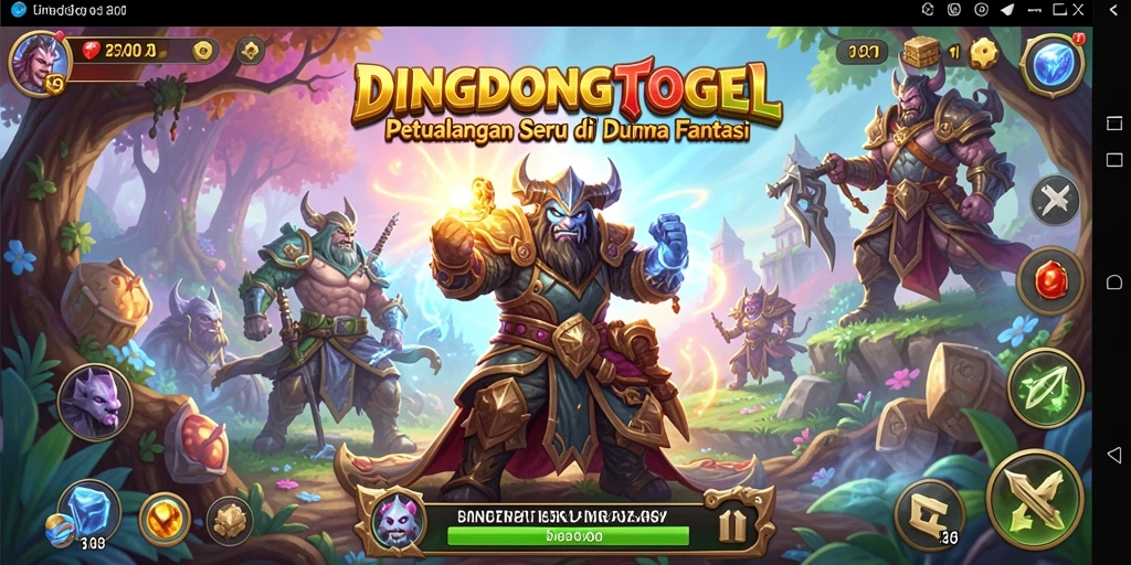 Tampilan gameplay seru DINGDONGTOGEL penuh tantangan petualangan.