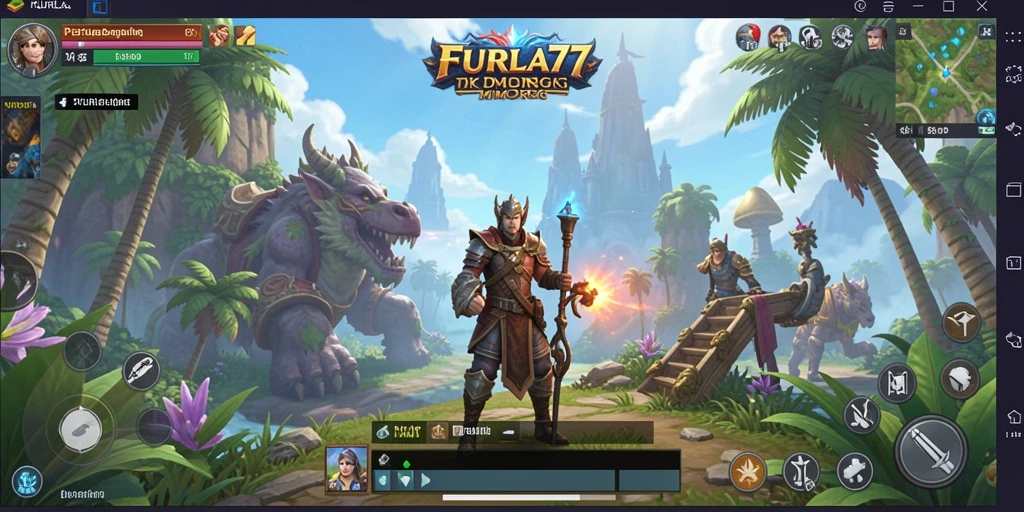 Tampilan gameplay <strong>FURLA77</strong> yang menakjubkan dengan pertempuran seru.