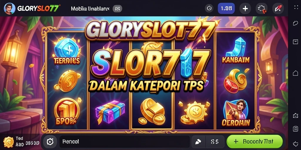 Screenshot gameplay GLORYSLOT777 menampilkan suasana mesin slot yang memukau.