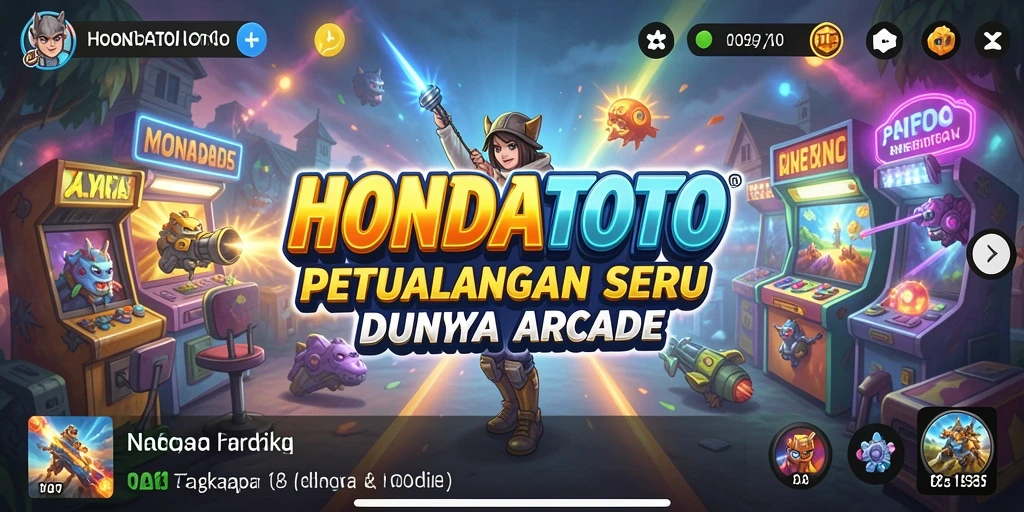 Tampilan gameplay HONDATOTO yang mendebarkan di dunia arcade.