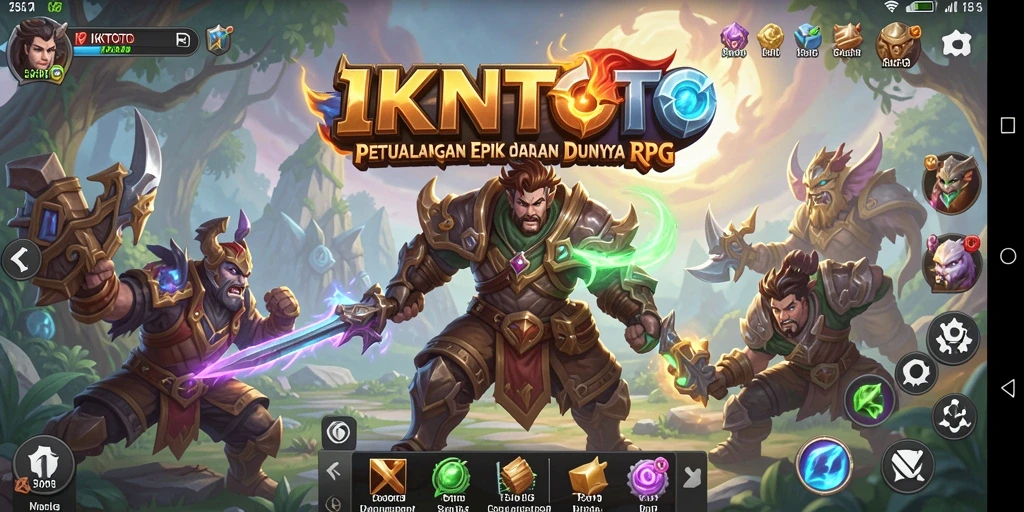 Tangkapan layar permainan IKNTOTO menampilkan eksplorasi dunia RPG yang mengesankan.