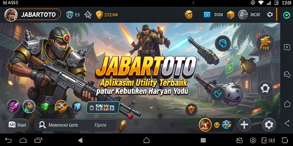 Tampilan antarmuka intuitif aplikasi JABARTOTO yang memudahkan pengguna.
