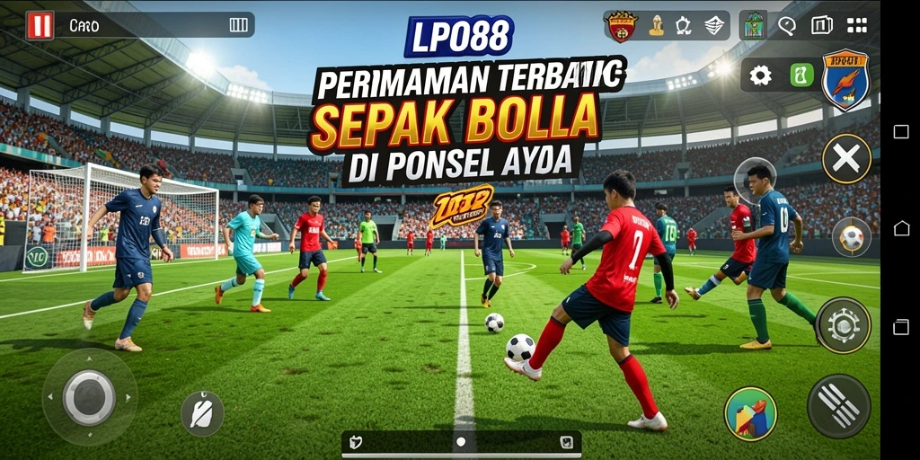 Screenshot LPO88 menampilkan aksi bermain sepak bola yang seru dan mendebarkan.