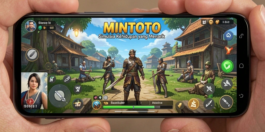 Screenshot gameplay MINTOTO menampilkan aktivitas simulasi yang seru dan menarik.