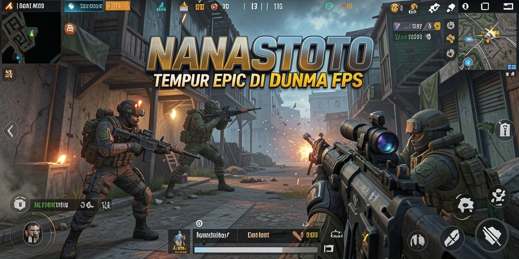 Screenshot gameplay NANASTOTO menampilkan aksi intens dan grafis yang memukau.