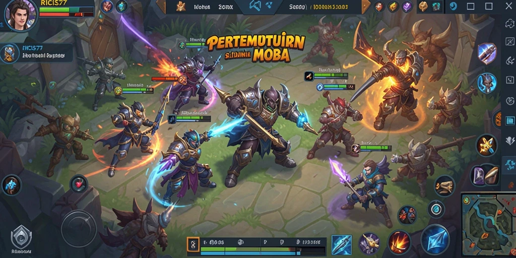 Tampilan gameplay RICIS77 yang seru dan penuh aksi.