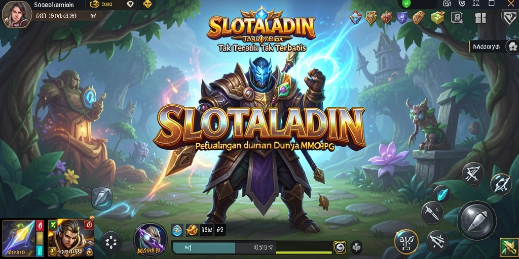 Tampilan grafis menakjubkan dari gameplay SLOTALADIN MMORPG.