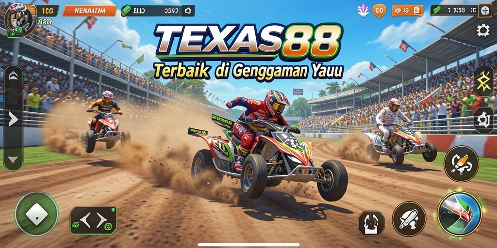 Gameplay Racing yang mendebarkan dan penuh adrenalin di TEXAS88.